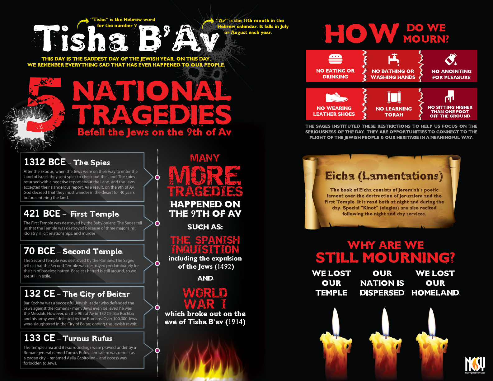 Tisha B'Av Infographic NCSY