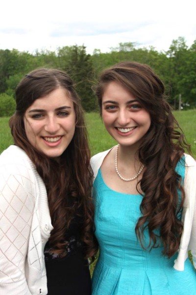 Zoe (right) takes a pre-Shabbat picture at Upstate New York's Spring Regional Convention.