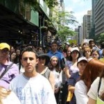 Teens from NCSY and other Jewish youth organizations gathered in front of the Israeli Consulate in New York City in support of the kidnapped Israeli students and children and teens affected by terror groups around the world.